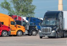 Exterior view of the DSV freight forwarding logistics center in Wilmer, Texas.