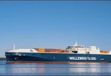 The Wallenius SOL company logo, highlighting sustainable logistics.