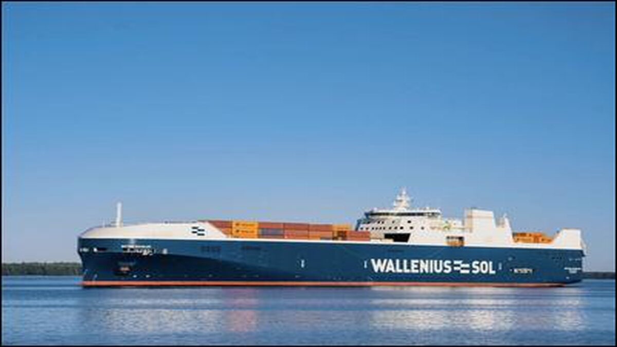 The Wallenius SOL company logo, highlighting sustainable logistics.
