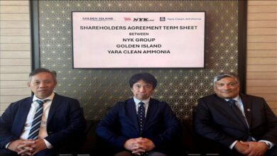 NYK Line, Golden Island, Yara Clean Ammonia executives partner for ammonia fuel sales in Singapore.