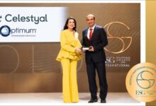 A Celestyal cruise ship sailing, symbolizing their Gold ESG Award for marine biofuels.