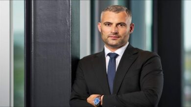New CEO of Bunker Holding in a business suit.