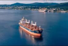 Modern ship sailing, symbolizing IMO's Net-Zero Framework and maritime decarbonization goals.