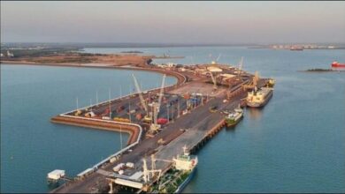 Darwin Port facilities, site of the disputed 99-year lease with Landbridge.