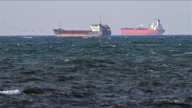 Large tanker ship on the water, representing the detained shadow fleet vessel.