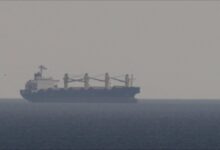 A large cargo ship sailing on water, representing the maritime shipping industry.