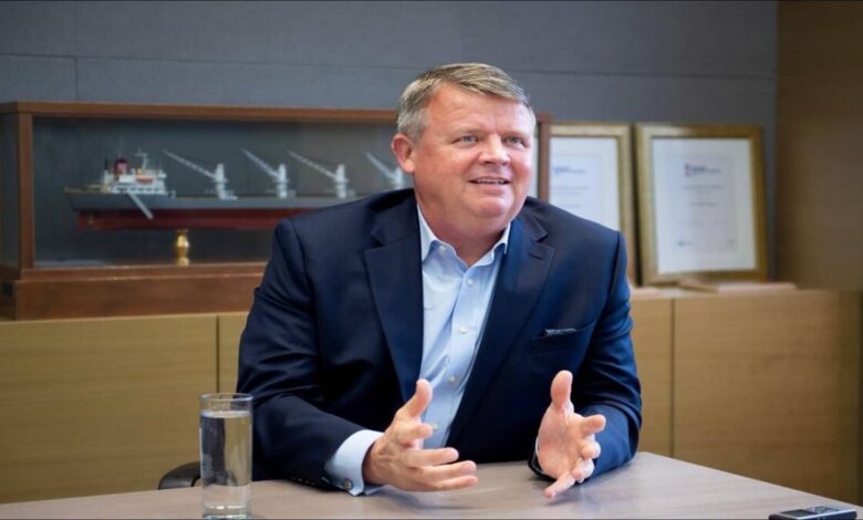 Martin Fruergaard, CEO of Pacific Basin, a dry bulk shipping company.