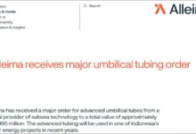 Advanced subsea umbilical tubing system used for offshore energy infrastructure.