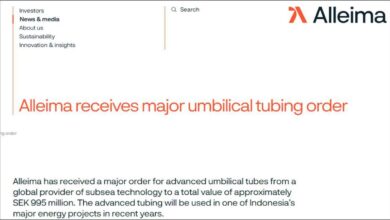 Advanced subsea umbilical tubing system used for offshore energy infrastructure.