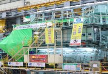 Everllence's ammonia-fueled marine engine during a Factory Acceptance Test.