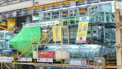 Everllence's ammonia-fueled marine engine during a Factory Acceptance Test.