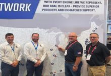 Laborde Products and 5R Enterprises logos partnering for Midwest Mitsubishi Marine Engine support.