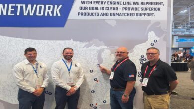 Laborde Products and 5R Enterprises logos partnering for Midwest Mitsubishi Marine Engine support.