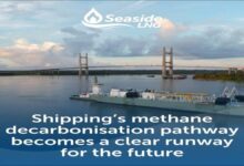 LNG carrier ship with spherical tanks, representing alternative fuel shipping.