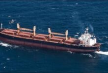 The bulker Mathew, involved in Ireland's massive cocaine seizure.