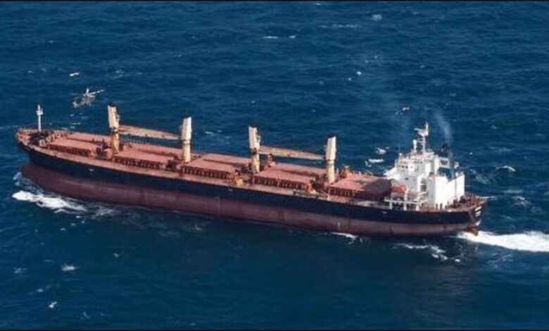 The bulker Mathew, involved in Ireland's massive cocaine seizure.
