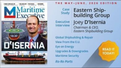 The Maritime Executive magazine's Shipbuilding & Repair Edition cover.