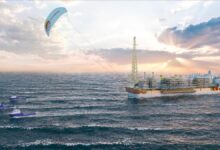 An SBM Offshore FPSO vessel, central to the GranMorgu project, floating at sea.
