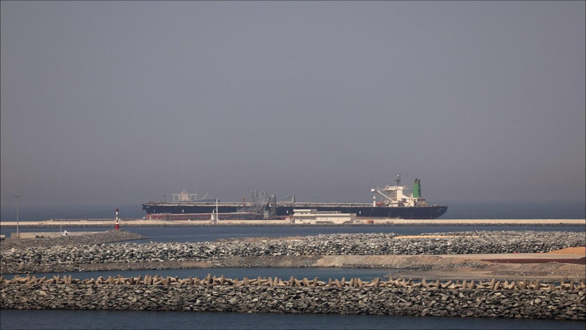 Container ships and gantry cranes operate at a modern port, symbolizing maritime trade development.