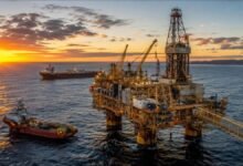 Offshore oil and gas production platform operating in the North Sea, UK waters.