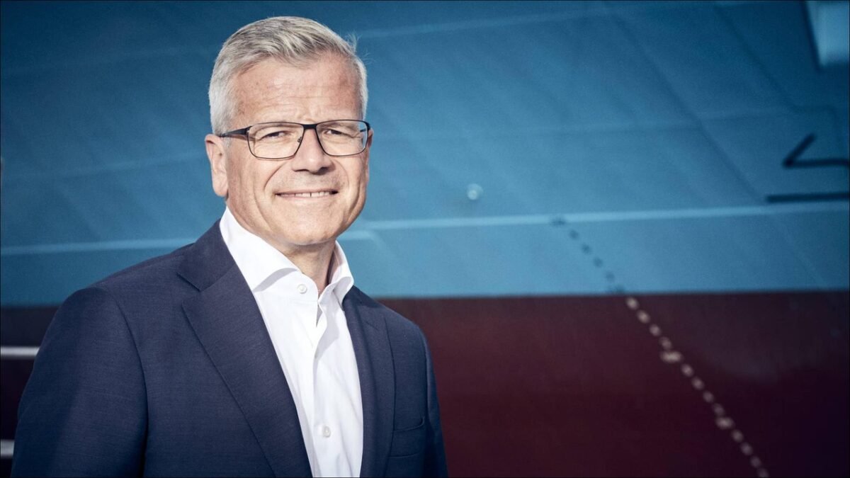 Vincent Clerc, A.P. Moller-Maersk CEO, in a professional indoor setting.