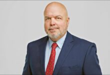 Patrick Moebel, new CEO of CEVA Logistics, poses for a professional portrait.