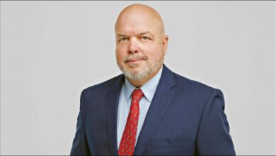 Patrick Moebel, new CEO of CEVA Logistics, poses for a professional portrait.