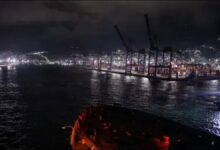 La Guaira port in Venezuela, with the USS Fort Lauderdale, as earthquake recovery continues.