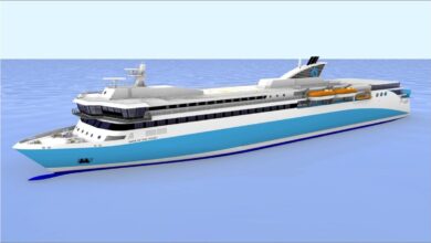 Foreship's modern, energy-efficient ferry design for the Greek domestic market.