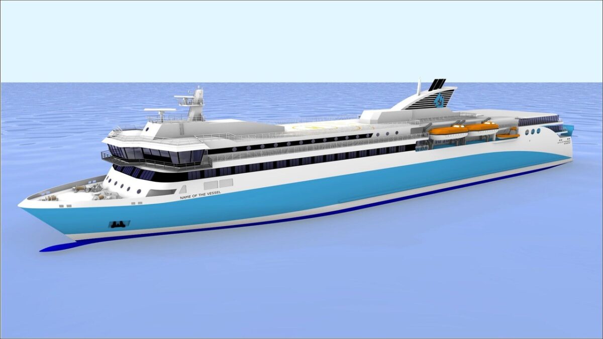 Foreship's modern, energy-efficient ferry design for the Greek domestic market.