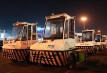 New electric ITVs operating at DP World's San Antonio port, Chile.