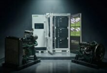 A powerful Volvo Penta industrial engine, designed for data center power generation.