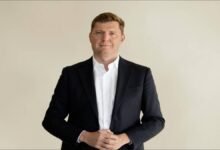 Mathieu Girard, DFDS ferry division head, in a professional portrait.