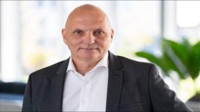 Portrait of Ole Graa Jakobsen, Maersk's retiring technology chief.