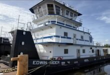 The M/V Edwin Rider, Diversified Marine's new towboat for Vulcan Materials.