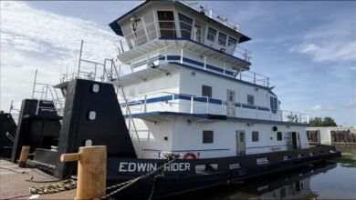 The M/V Edwin Rider, Diversified Marine's new towboat for Vulcan Materials.