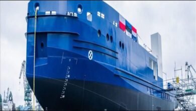 Estonia's new biomethane-battery powered multipurpose state vessel on the water.