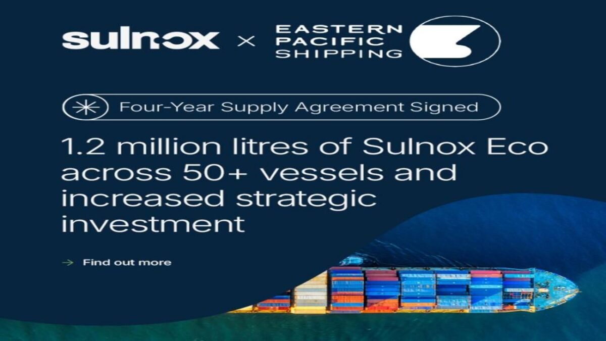 Sulnox and Spring Marine executives shake hands after signing a commercial deal.