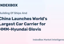 The Glovis Leader, world's largest car carrier, sails on water.