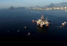 The SSV Catarina semisubmersible rig, central to Ventura Offshore's contract extension, floats at sea.