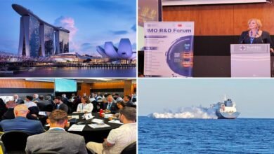 Professionals participate in an IMO forum on alternative marine fuels and pollution challenges.