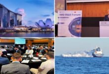 Attendees at the International Maritime Organization forum in Singapore on marine pollution response.