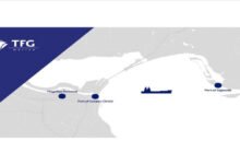 A TFG Marine vessel on the water, related to Gulf Coast bunker supply.