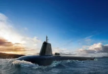A rendering of a Dreadnought-class submarine, central to the UK's maritime nuclear strategy.