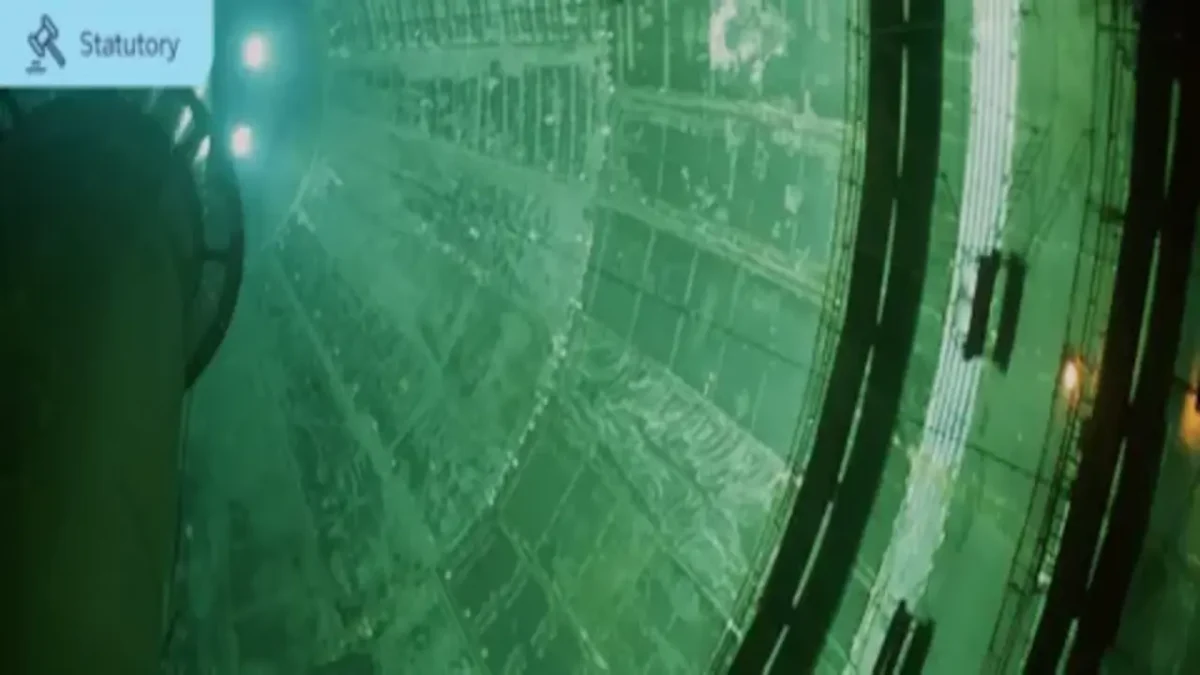 A large container ship navigates the ocean, a subject of new marine fuel guidelines.