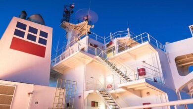 MPC Ocean Group container ships sail on the ocean, representing fleet modernization efforts.