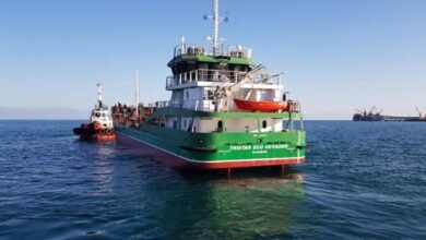 TotalEnergies Lubmarine Aurelia FE lubricant product for marine engines.