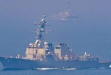 A large oil tanker at sea, similar to Iranian vessels targeted by US forces.