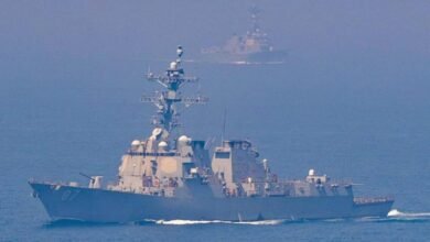 A large oil tanker at sea, similar to Iranian vessels targeted by US forces.