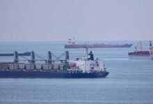 A large bunker vessel sails at sea, representing maritime commerce and shipping claims.